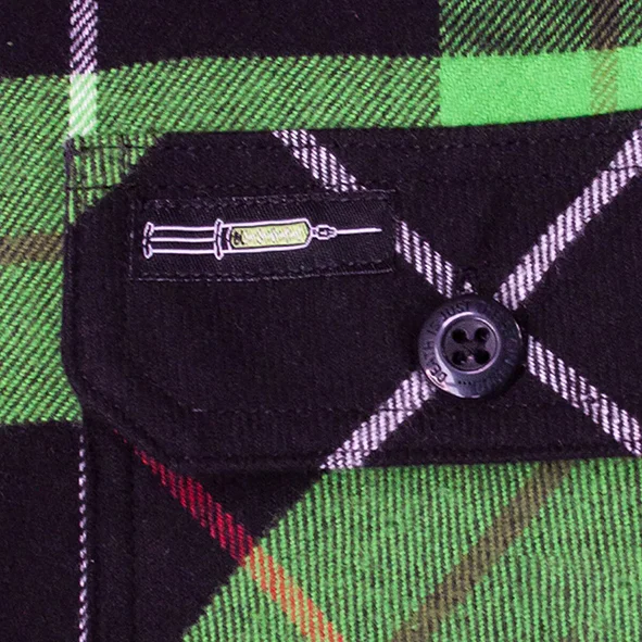 Re-Animator Camisa Franela verde-joevolcano.cl